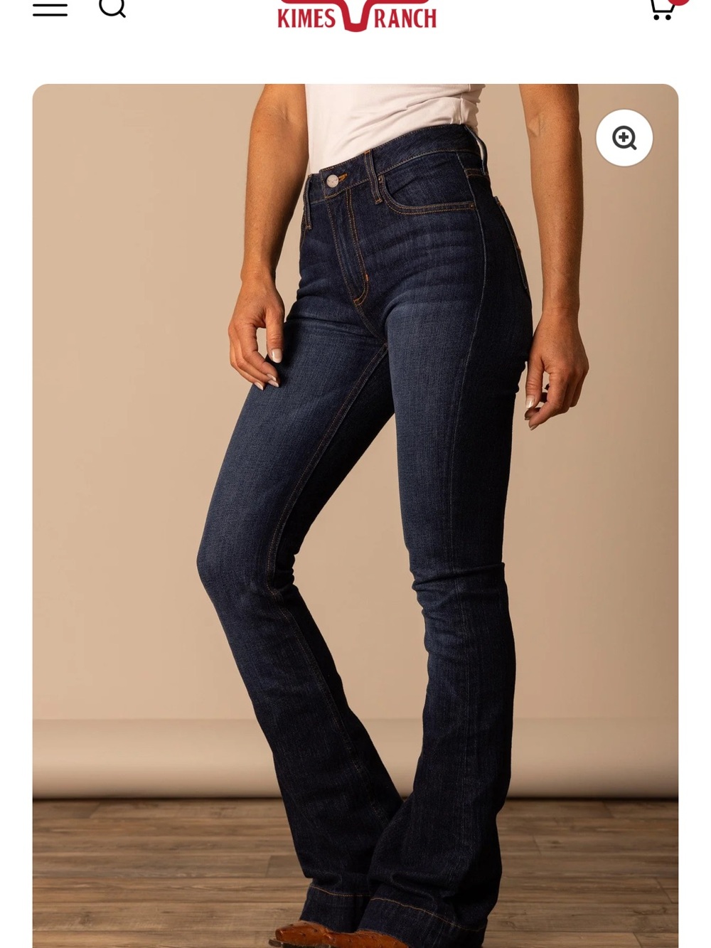 Kimes Ranch High-Rise Dark Indigo Flare Jeans